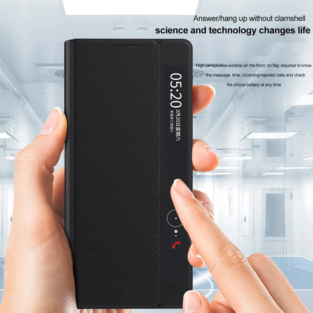 For Honor Magic VS2 Smart Window Flip Case Shell Full Cover Protector Magnetic Authority Leather Case for Honor Magic VS2 Covers