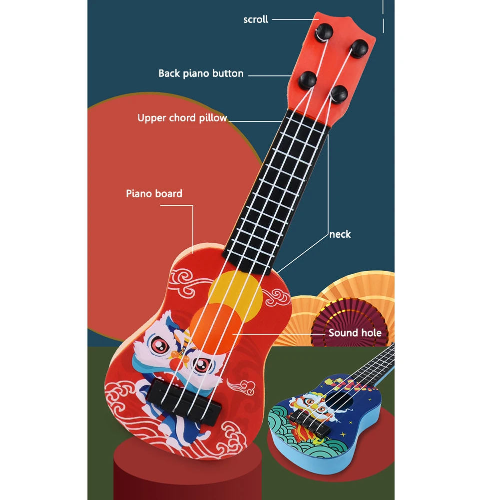 21 inch Ukulele 4 String Mini Guitarra Musical Gifts Instruments for Beginners Kids Children ukulele set