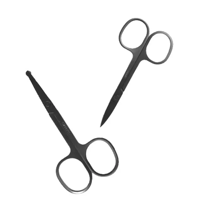 Nose Hair Scissors Lightweight Stainless Steel Pointed Round Head Beauty Trimmer Nose Hair Trimmer Ergonomics Nose Hair Cutter 4