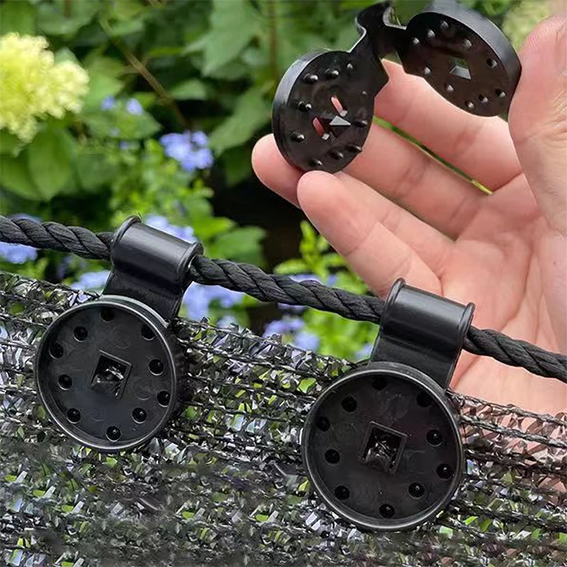 Awning Plastic Clips Outdoor Shade Cloth Net Clip Camping Garden Tool Fence Net Fix Clamp 50Pcs