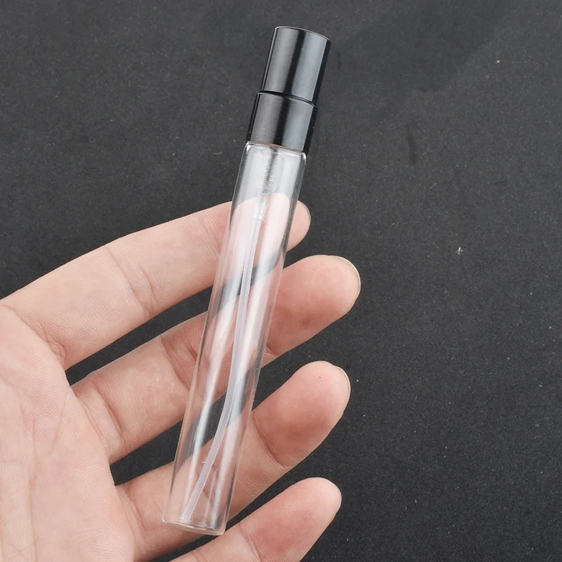 20 개/몫 3ML 5ML 10ML 미니 휴대용 다채로운 유리 향수 병 알루미늄 분무기 여행에 대 한 빈 화장품 용기
