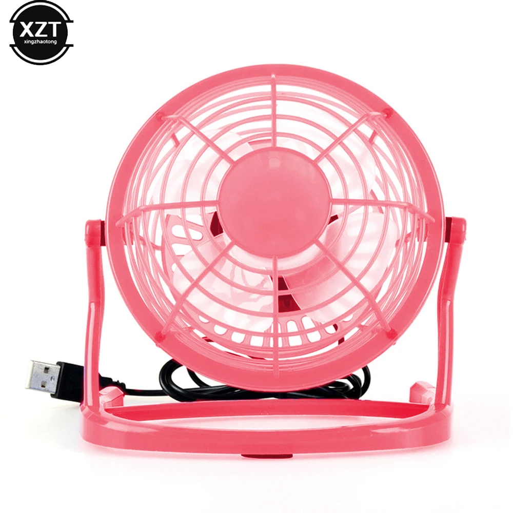 USB Silent Fan Desk Cooler for Laptop Notebook Desktop PC Ofiice Summer Cooling Fans 4 Blades Rotatable USB Mini Fans Socket mini fan cooling fan mini exhaust fan