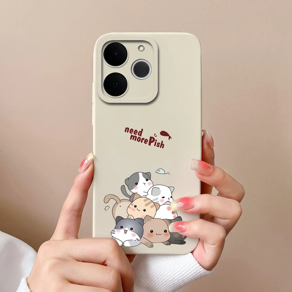 Cartoon Cat Panda Phone Case - Unique Full Protection Cover