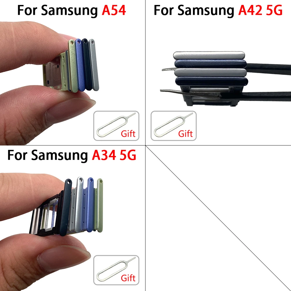 마이크로 나노 SIM 카드홀더 트레이 슬롯 홀더 어댑터 소켓 부품, 삼성 A34 5G A346B A42 5G A426B A54 듀얼 카드용, 신제품