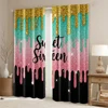 2pcs, Curtains Sweet sixteenth birthday Versatile Fabric,Without Electricity Festive Holiday Applies to All Occasions decorate 6