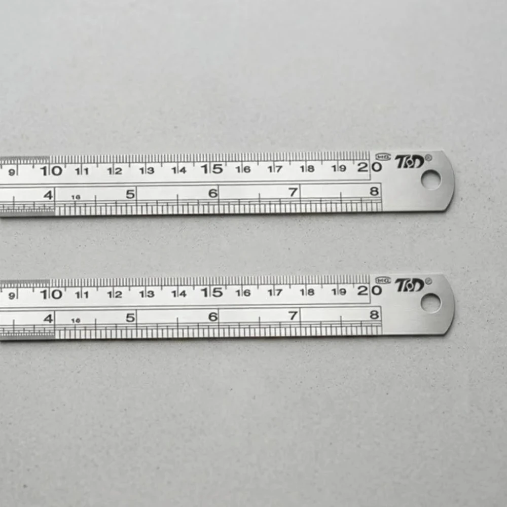 Premium Stainless Steel Ruler Set – Double-Sided Graduation Scale for Office & Drawing Tasks