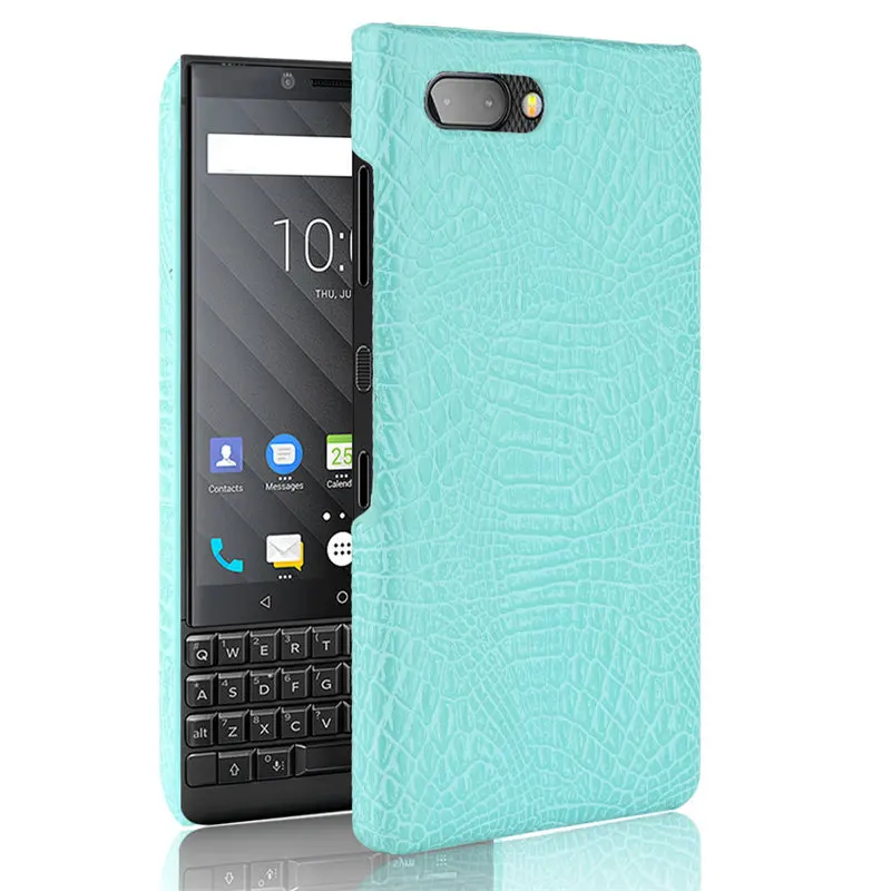 For BlackBerry Key key2 BBF100 Case PU Leather Skin Hard Back