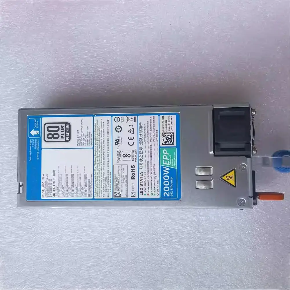 For DELL For XE2420 EMC Power Supply D2000E-S2 DPS-2000EB-2B RTKKT 884RX 2000W EPP 4 For DELL For XE2420 EMC Power Supply D2000E-S2 DPS-2000EB-2B RTKKT 884RX 2000W EPP - Image 2