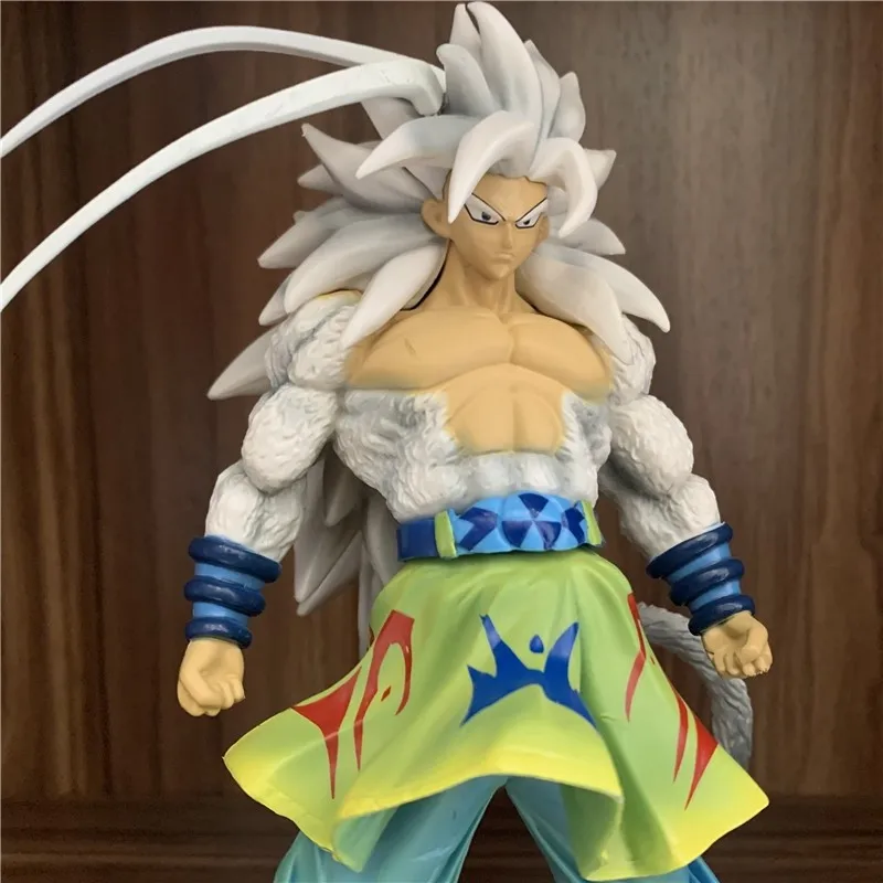 Dragon ball gt figura son goku anime figuras super saiyan 5 ssj5 estatueta  estátua de pvc collectible modelo boneca ornamentos brinquedos presente