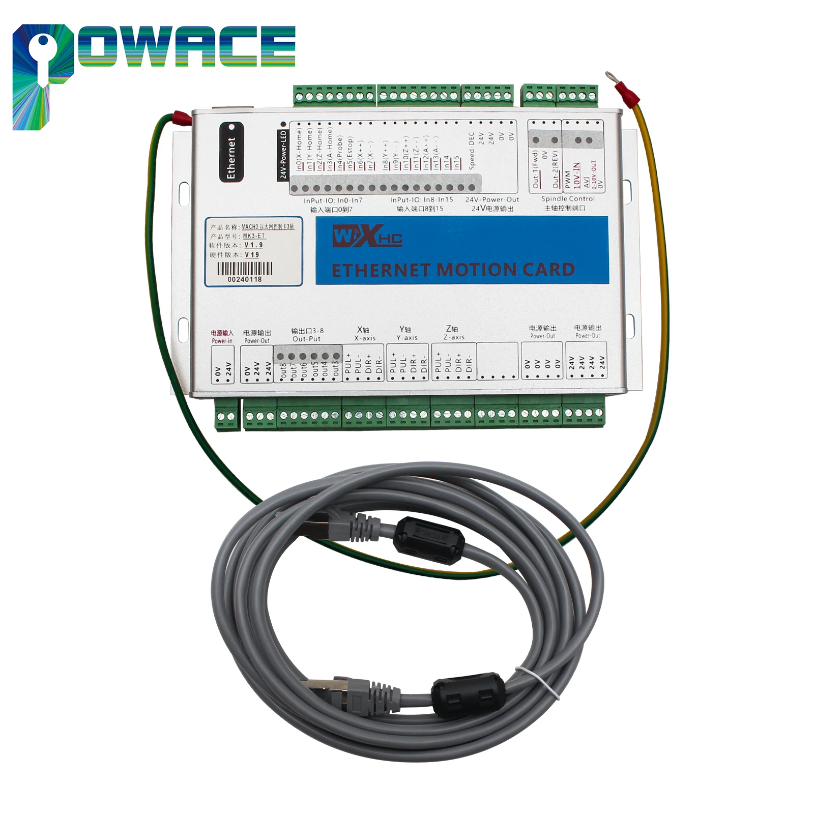 

Контроллер платы управления движением XHC Ethernet 3/4/6 Axis MACH3 CNC, разрывная плата для шагового двигателя/серводвигателя