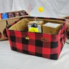 3 Pcs Collapsible Storage Basket Cute Christmas Elk Fabric Organizer Collection Bin Box for Pet Cat Dog Toy Supplies 6