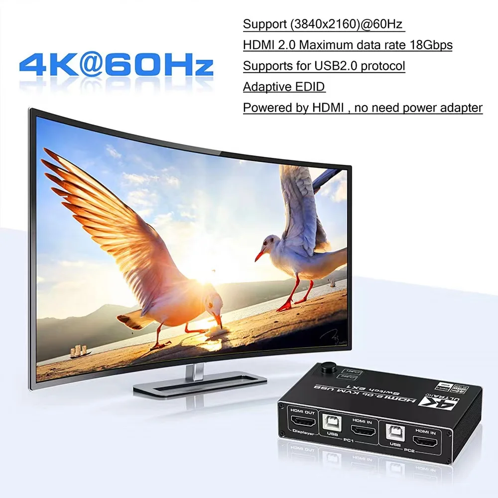 HDMI 2.1 KVM ġ, USB  Ʈ, USB 8K HDMI KVM ġ, HDMI 2.1  ó, 4K 60Hz, 120Hz