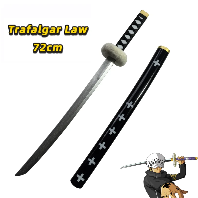 One Piece Anime Cosplay Roronoa Zoro Katana Schwert PU 72cm Trafalgar Schwert Law Rollenspiel Aki Mizu Samurai Waffen Partygeschenk für Jungen – Detail 1