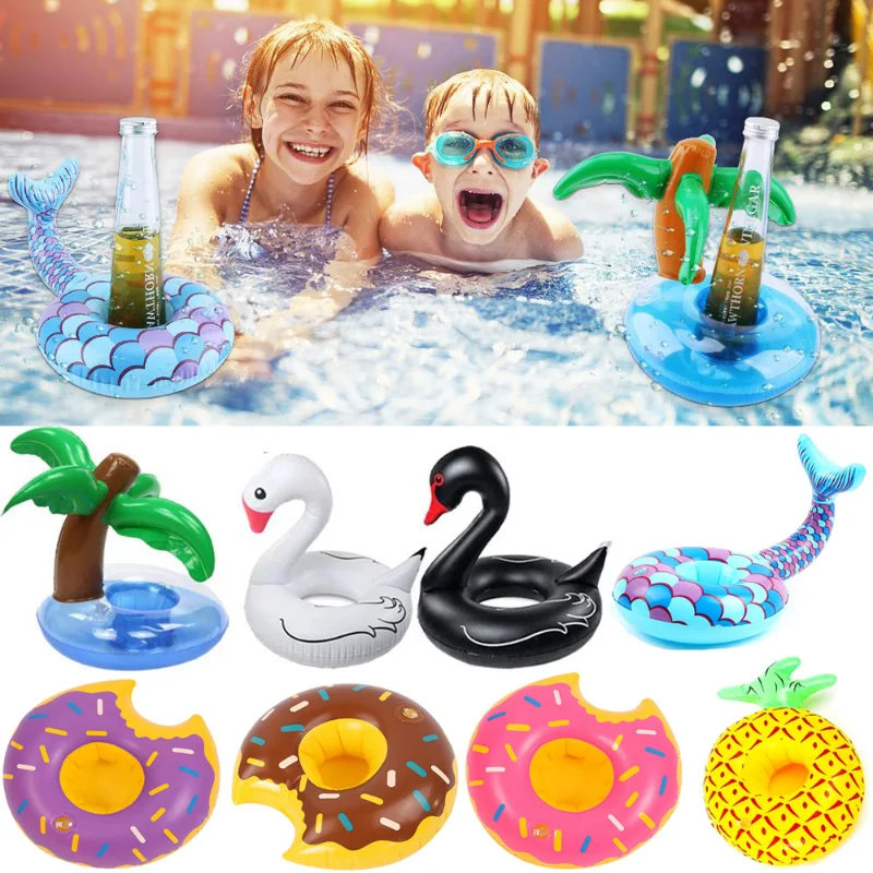 1PCInflatableFloatCupPadSwimmingPoolDrinkCupStandHolderCute