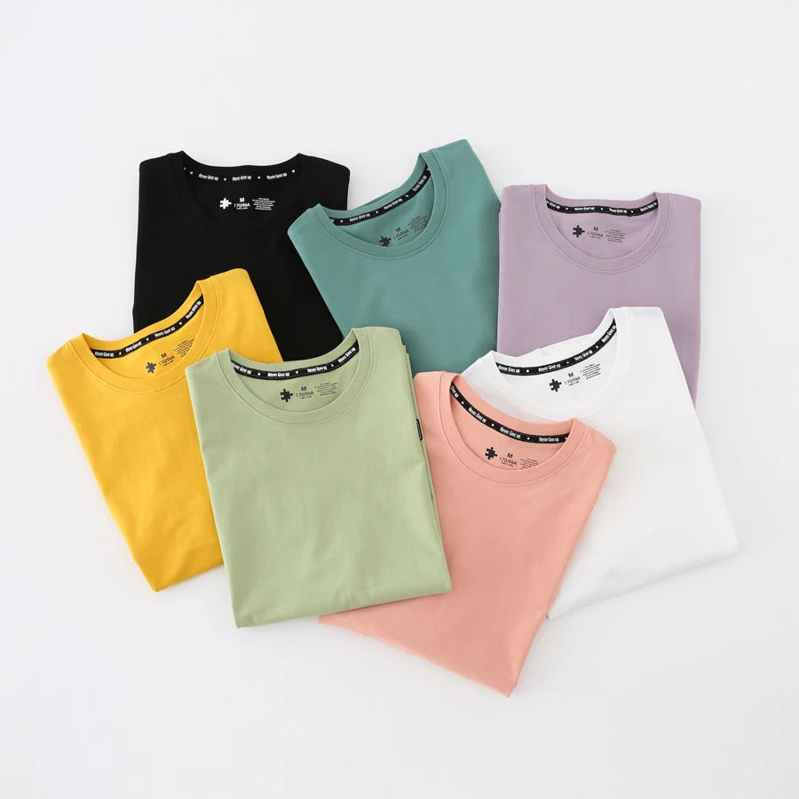 WAVLATII New Women 100% Cotton T shirts Female Green Fashion Oversized Streetwear Short Sleeve Tees Tops for Summer 1