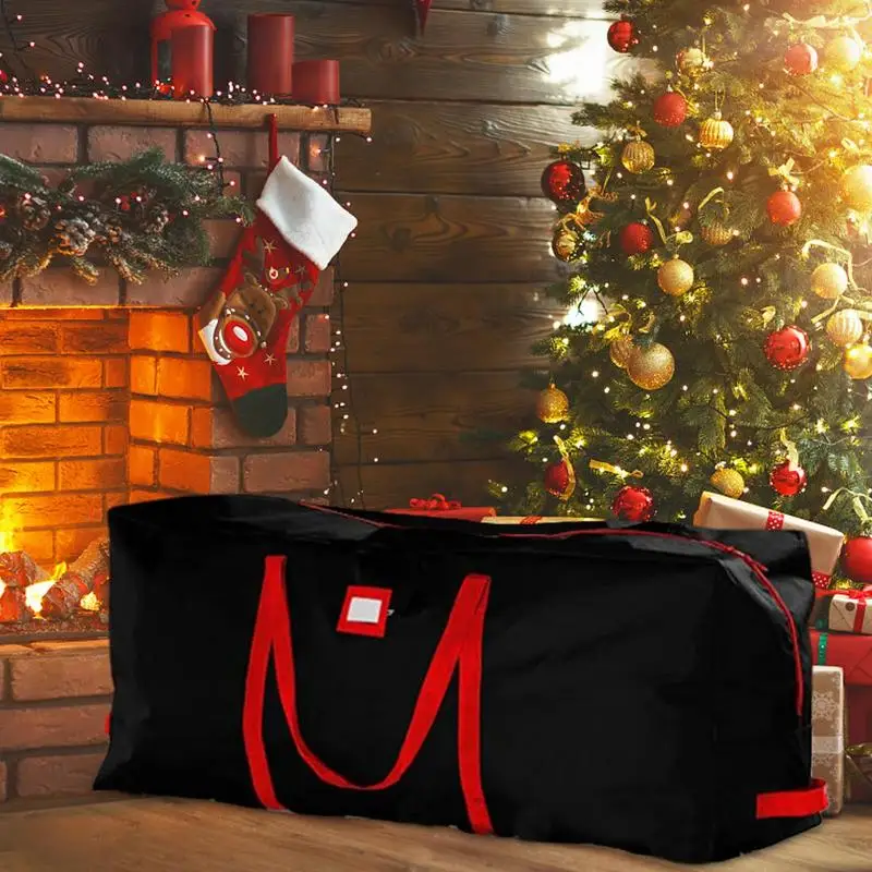 Christmas Tree Storage Bag Extra Large Waterproof Uv Resistant Robust Home Organization For Storing Christmas Decora Wreaths