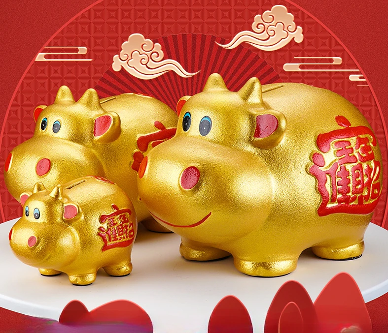 

Taurus Piggy Bank 2023 New Savings Only Into Not Out of The Piggy Bank Creative Cow Baby Hide Money At Home Money Bucket