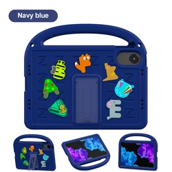 Whimsical EVA Tablet Case with Built - in Pen Slot - Durable and Fun Design - iPad Air 4 2020 (Navy Blue)