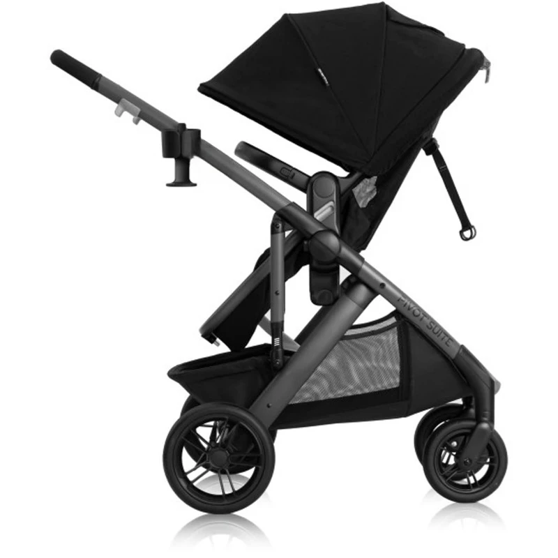 Pivot Suite Travel System with LiteMax Infant Car Seat with Anti-Rebound Bar Dunloe Black 5