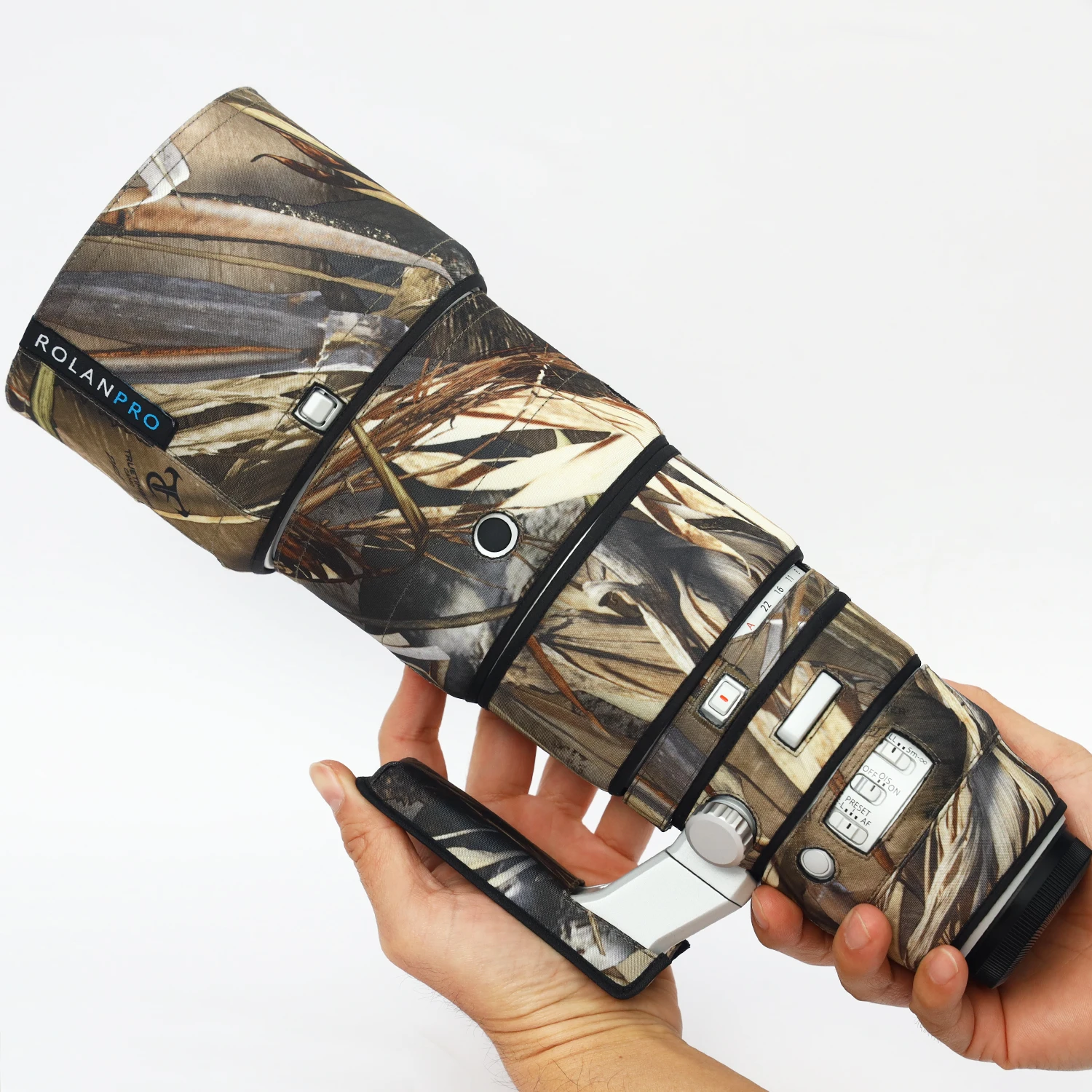 ROLANPRO Copriobiettivo Impermeabile Camouflage Per Canon EF 100-400mm F4.5-5.6 L IS II USM – Protezione Antigraffio E Urto