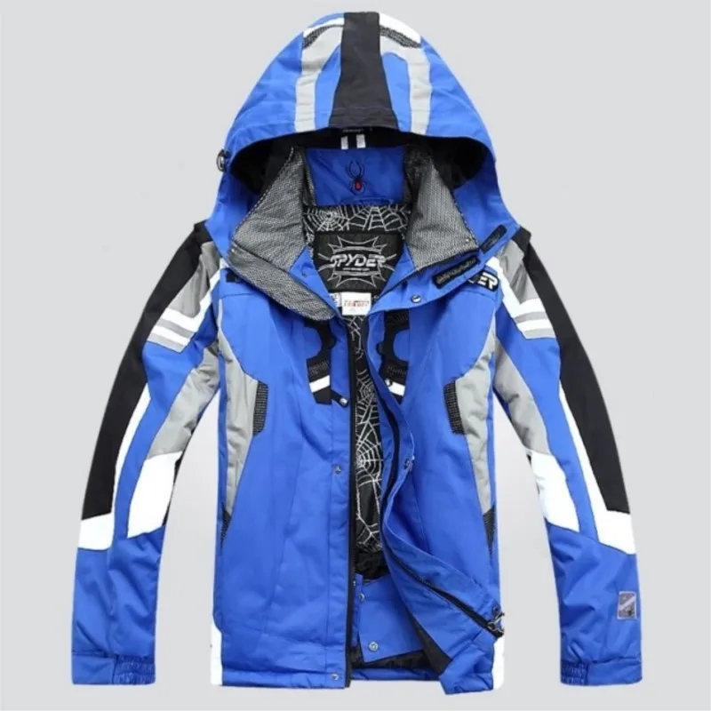 Men Winter Hooded Warm Parkas Waterproof Snow Jacket for Hiking Camping Skiing Super Warm Top Outdoor Snowboarding Jacket