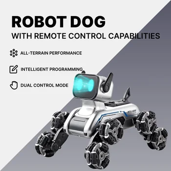 Cane robot telecomandato |   Rilevamento dei gesti, auto Stunt Rc, robot Emo tascabile interattivo, illuminazione e musica fantastici