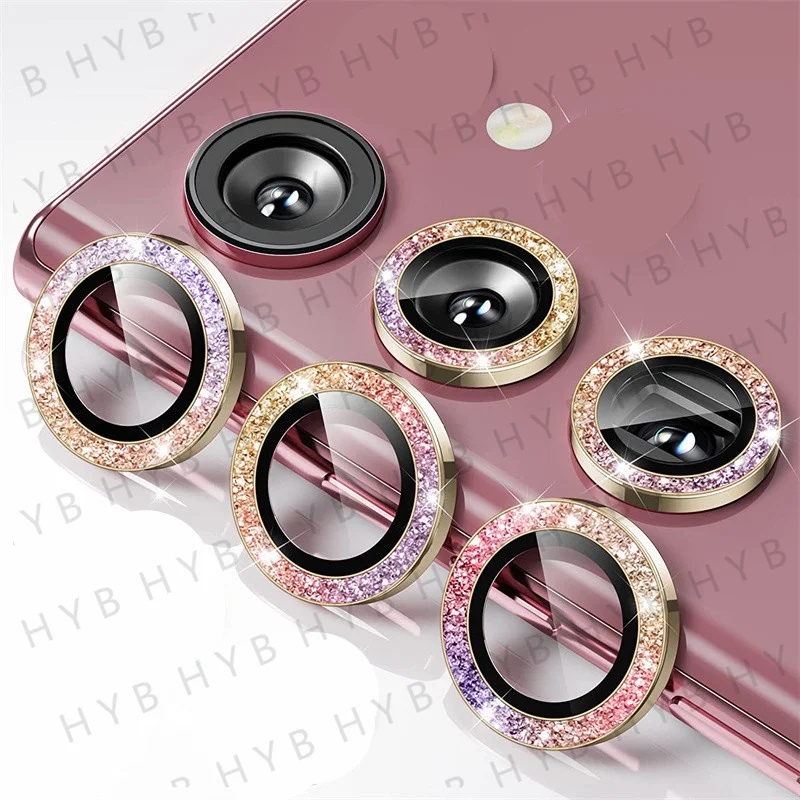 Premium Metal Lens Ring Camera Protector with Tempered Glass