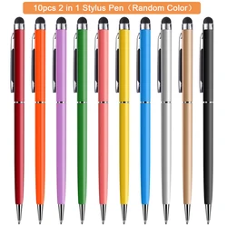 Universal Stylus Pens for Tablets and Smartphones - Pack of 10 (10pc 2in1 Stylus Pen)