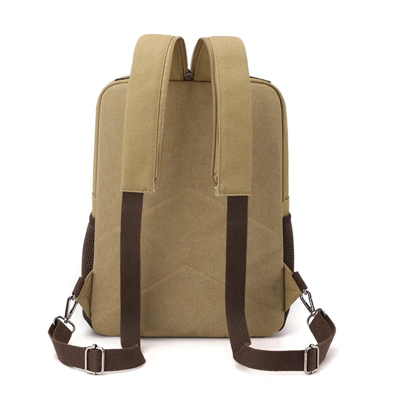 Canvas retro backpack, outdoor hiking, multifunctional, multi compartment, chest bag, side backpack