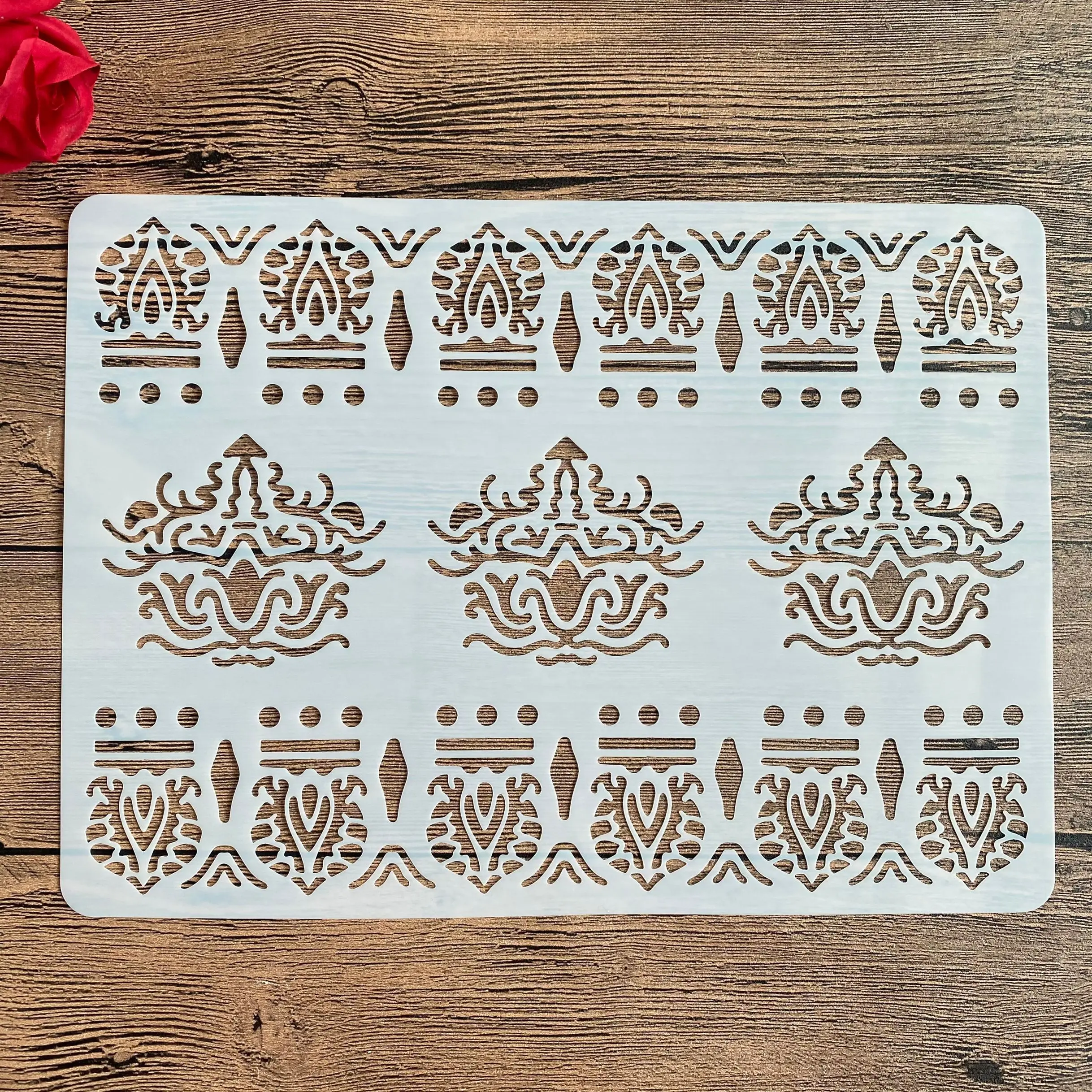 

A4 29 *21cm DIY Stencils wall Painting Scrapbook Coloring Embossing Album Decorative Paper Card Template wall mandala cake