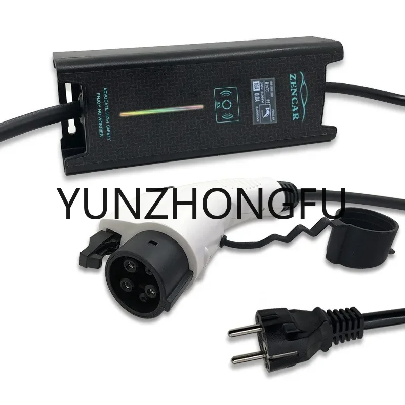 

2019 NEW EV Charger Zencar EVSE SAE J1772 Charging cable with Schuko Plug