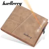 Baellerry Luxury Men Wallets Name Engraved Short Male Purse Brand Card Holder High Quality PU Leather Small Men Wallets Carteria 1