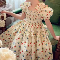 Robes pour filles, nouveaux styles d'été, vêtements pour enfants, vêtements d'été, robes d'été à la mode pour filles, jupes fleuries 1