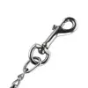 Heavy Duty Metal Chain Dog Lead With Leather Handle Long Strong Control Leash Outdoor Pet Traction Rope Anti Bite Chain Supplies 4