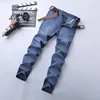 Spring Autumn 2022 Men's Smart Jeans Business Fashion Straight Regular Blue Stretch Denim Trousers Classic Men Plus Size 28-40 5
