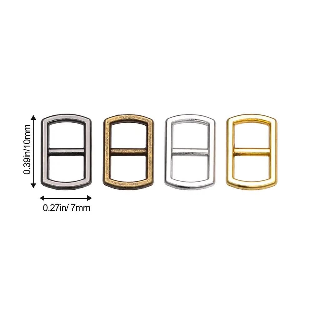 Mini Metal Tri Glide Belt Buckles for Doll Clothes Accessories