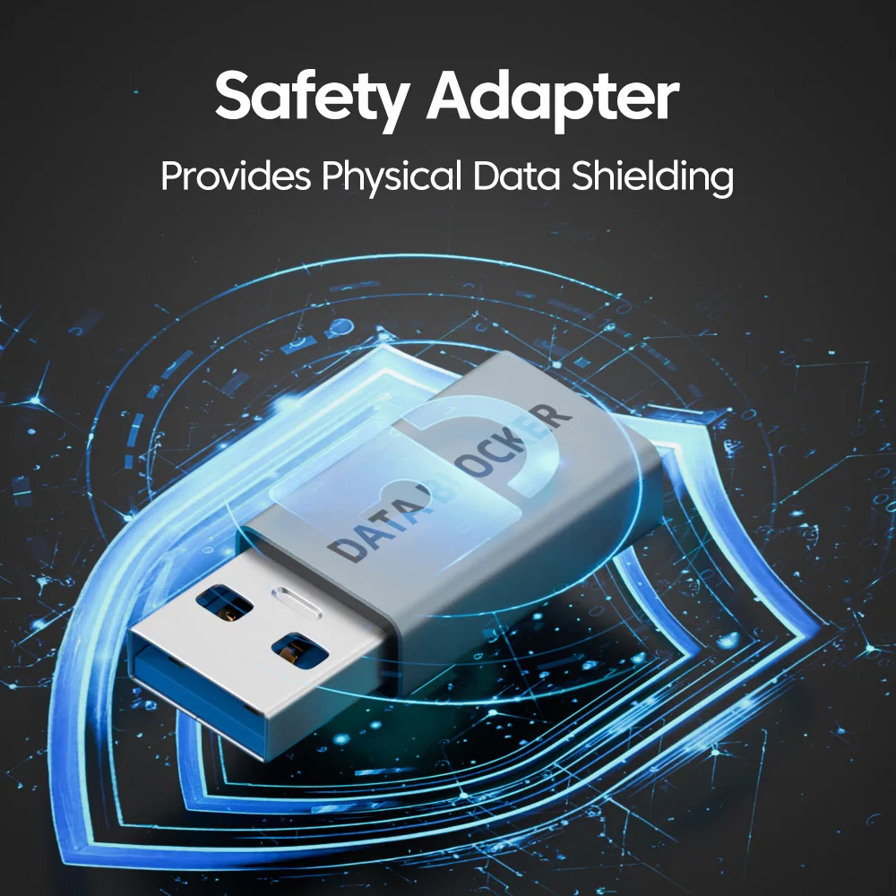 USB A/C male to USB A/C Female Data Blocker Anti Hacking Charge Adapter for laptop mobile phones