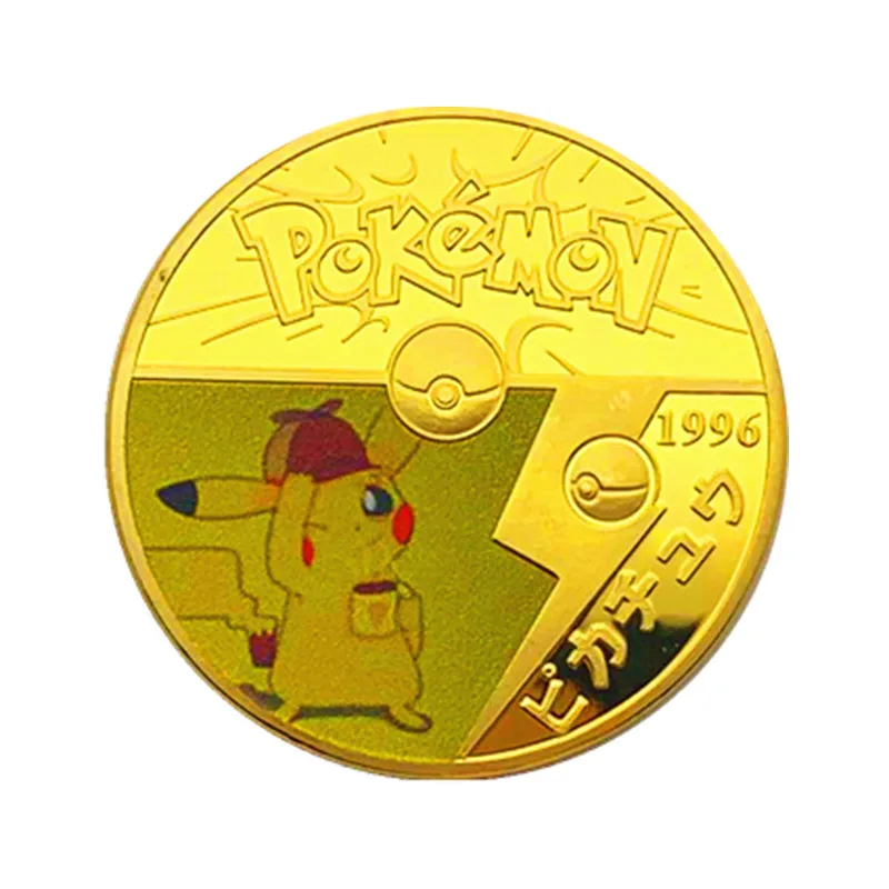 Pokemon Trading Card Games Eevee Gold Plastic Coin Japanese