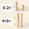 Children's Wooden Number Stick Cognitive Matching Addition Subtraction Operation Montessori Logical Thinking Training Math Toys 5