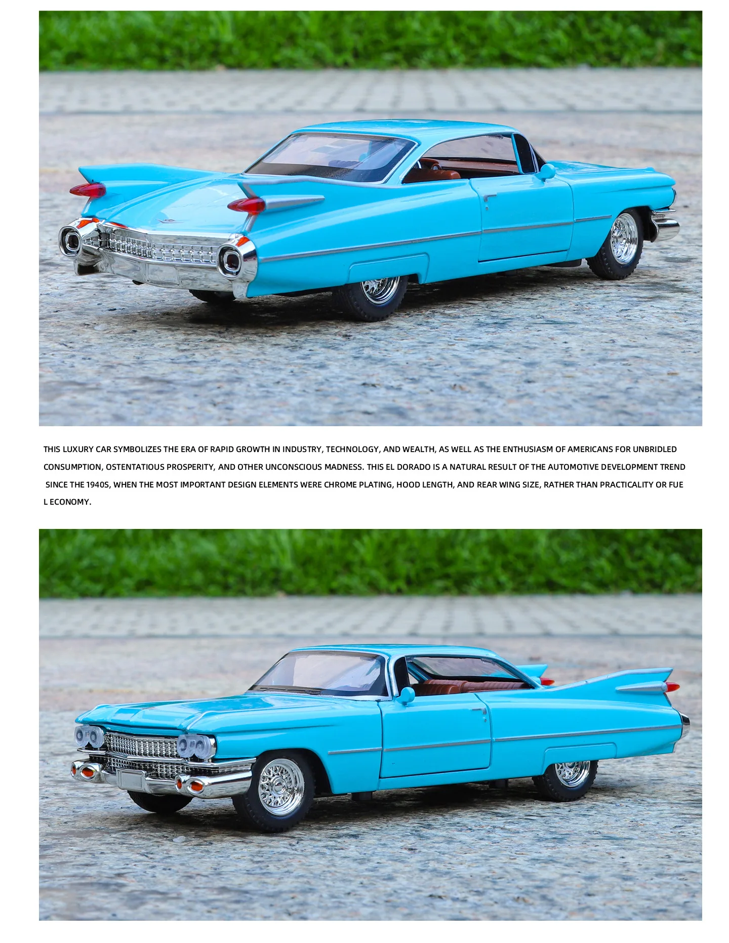 1/32 Cadillac Eldorado Biarritz Series Alloy Car Model Sound Light