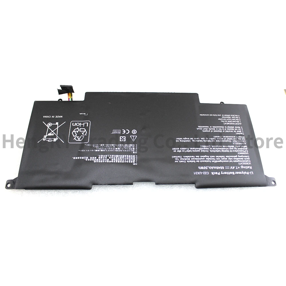 Bateria do Portátil para Asus Zenbook Ux31 Ux31a Ux31e Ux31e-dh72 C22-ux31 7.4v 50wh 6840mah C22 Ux31 Cpmanc-c22-ux31 - Imagem 5