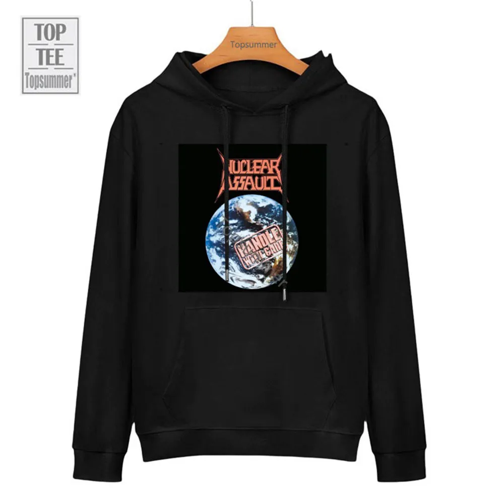 

Handle With Care Album Hoodie Nuclear Assault Tour Sweatshirts Women Gothic Streetwear Street Sweatshirt