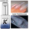 KODIES GEL Holographic Gel Nail Polish Laser Sparkling Glitter Gel Varnish Semi Permanent UV/LED Platinum Manicure Nail Art 1