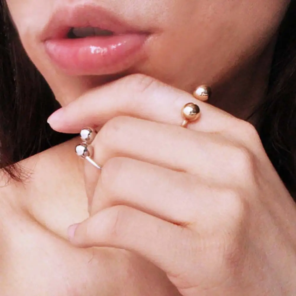 Double Ball Knuckle Ring 5