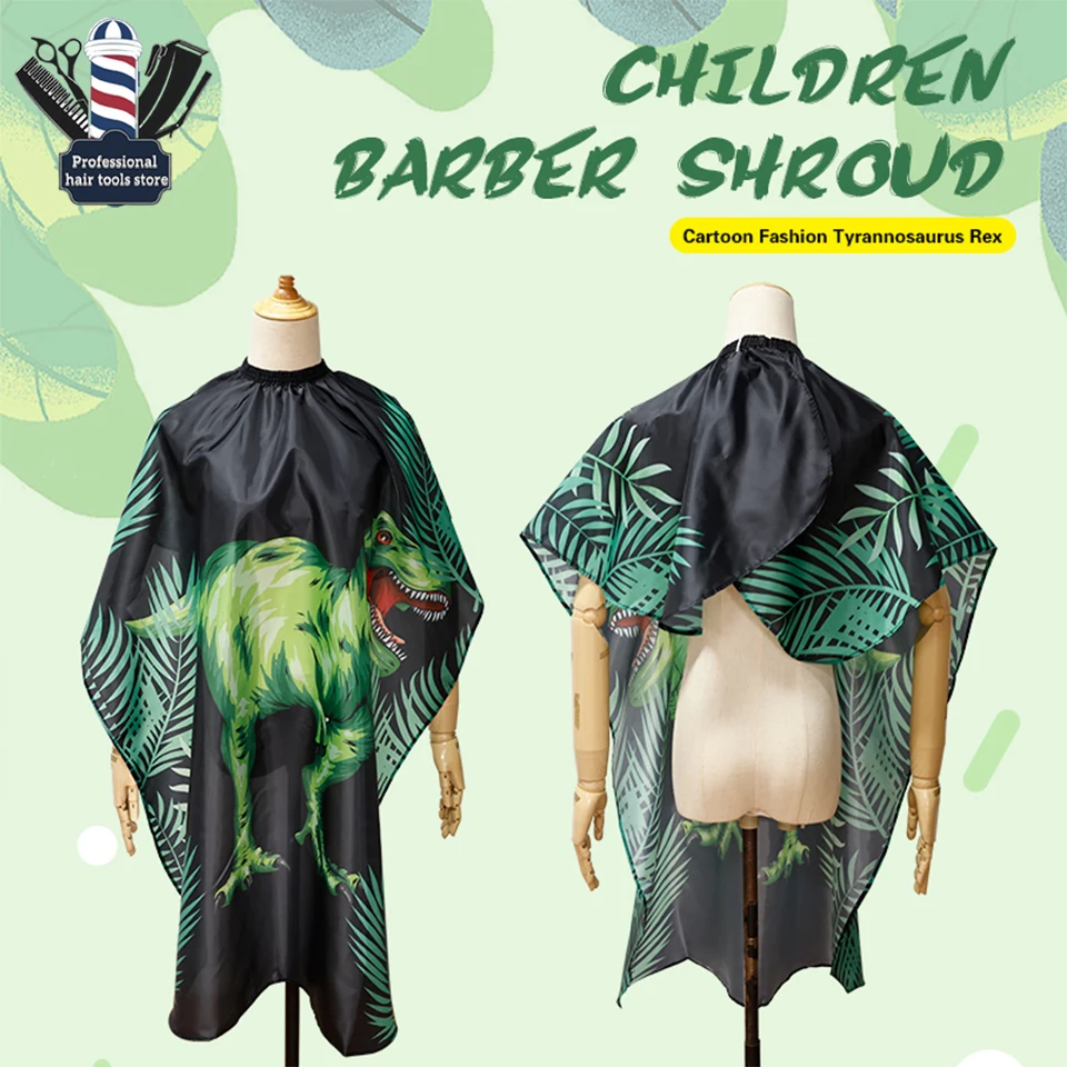 

Kids Hair Cutting Cape Gown Hairdresser Barber Apron Hairdressing Children Girls Boys Hair Cut Cloak Polyester Cover