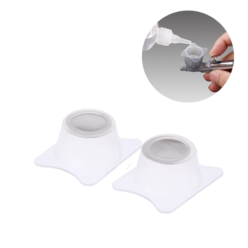 2Pcs 에어 브러시 특수 페인트 정화 컵 24mm-33mm 투명 필터 컵 필터링 페인트 불순물 모델 색칠 도구