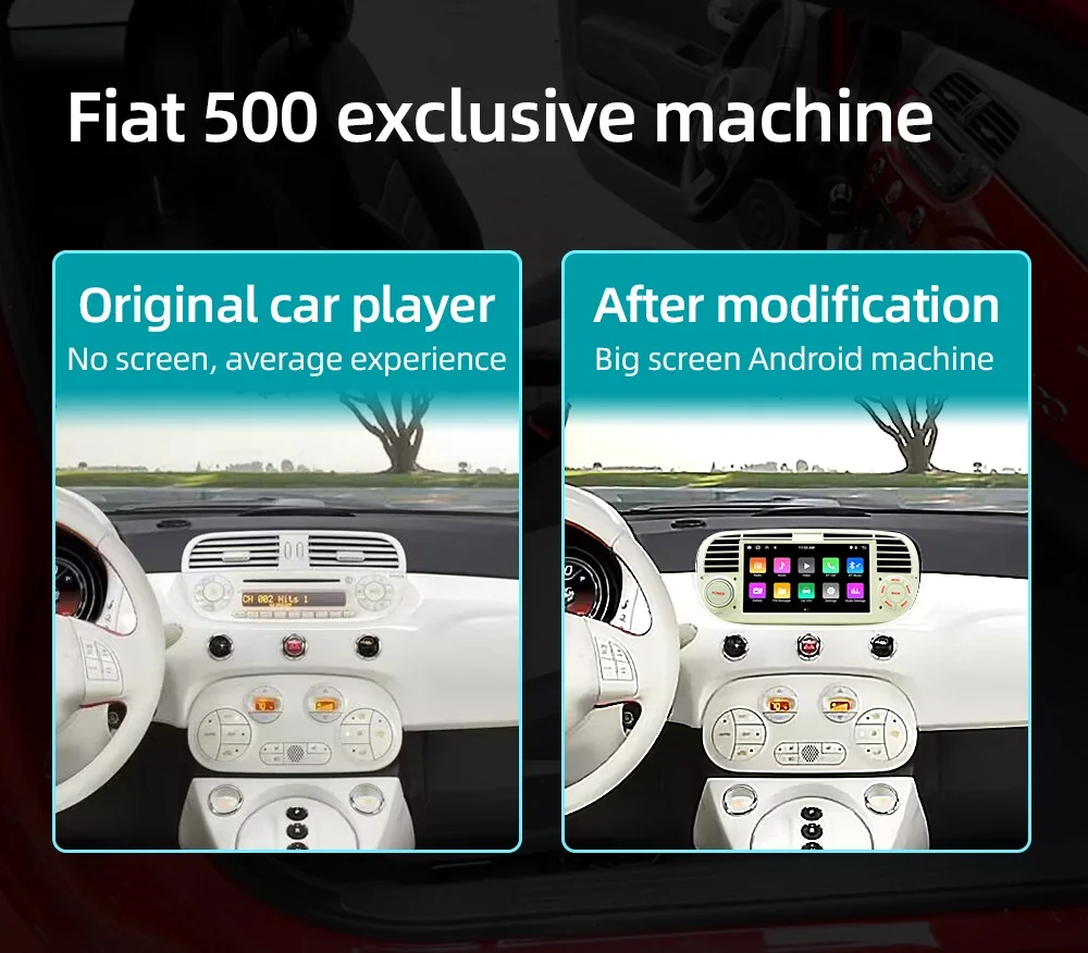 Saf9447e647d44ca4ac7c72550b2a41a5k 1Din Android Car Radio Player for Fiat 500 Abarth 2007-2015 Carplay GPS Navigation Autoradio RDS DAB Car Multimedia Player