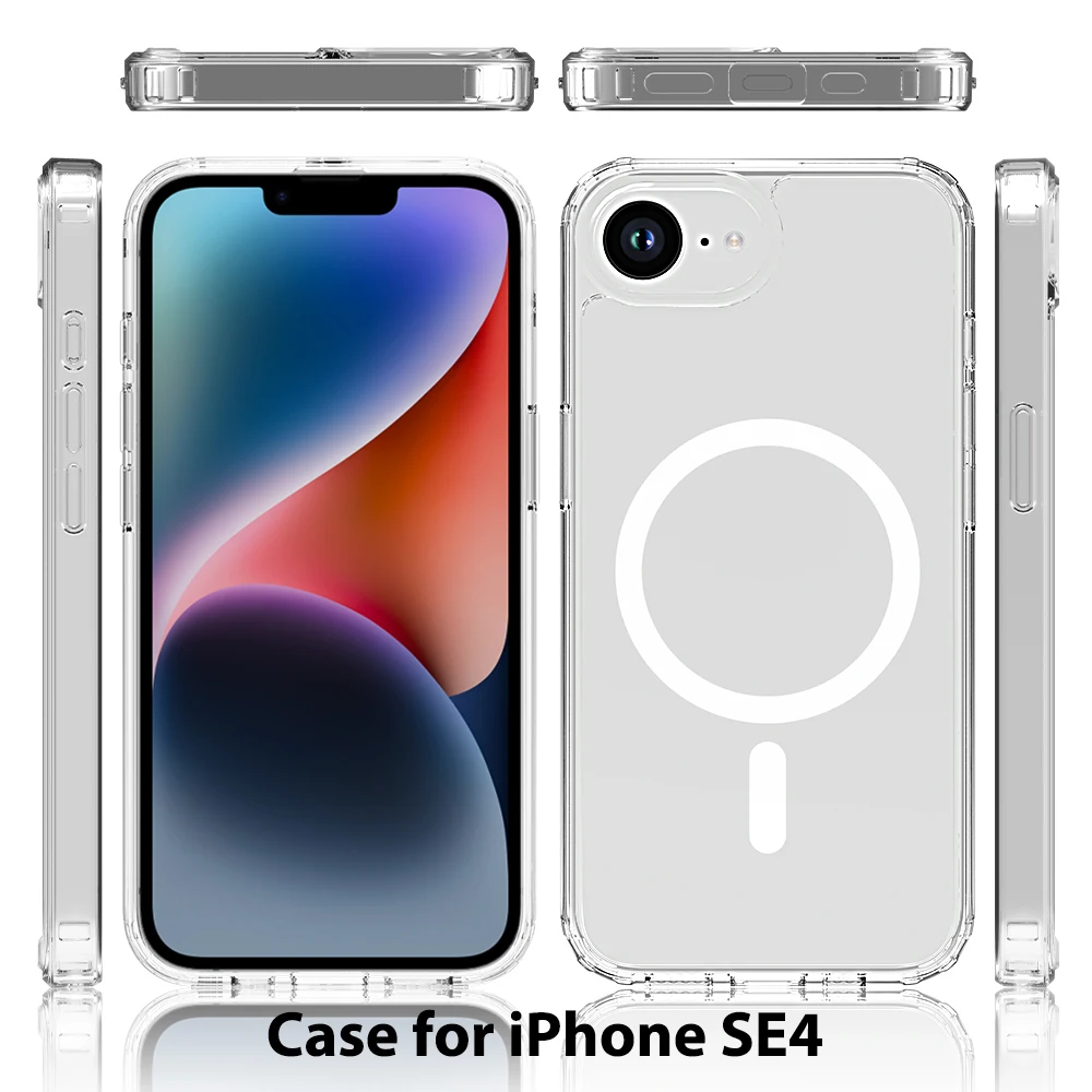 Crystal Clear MagSafe Compatible Phone Case - Premium Accessory Cover