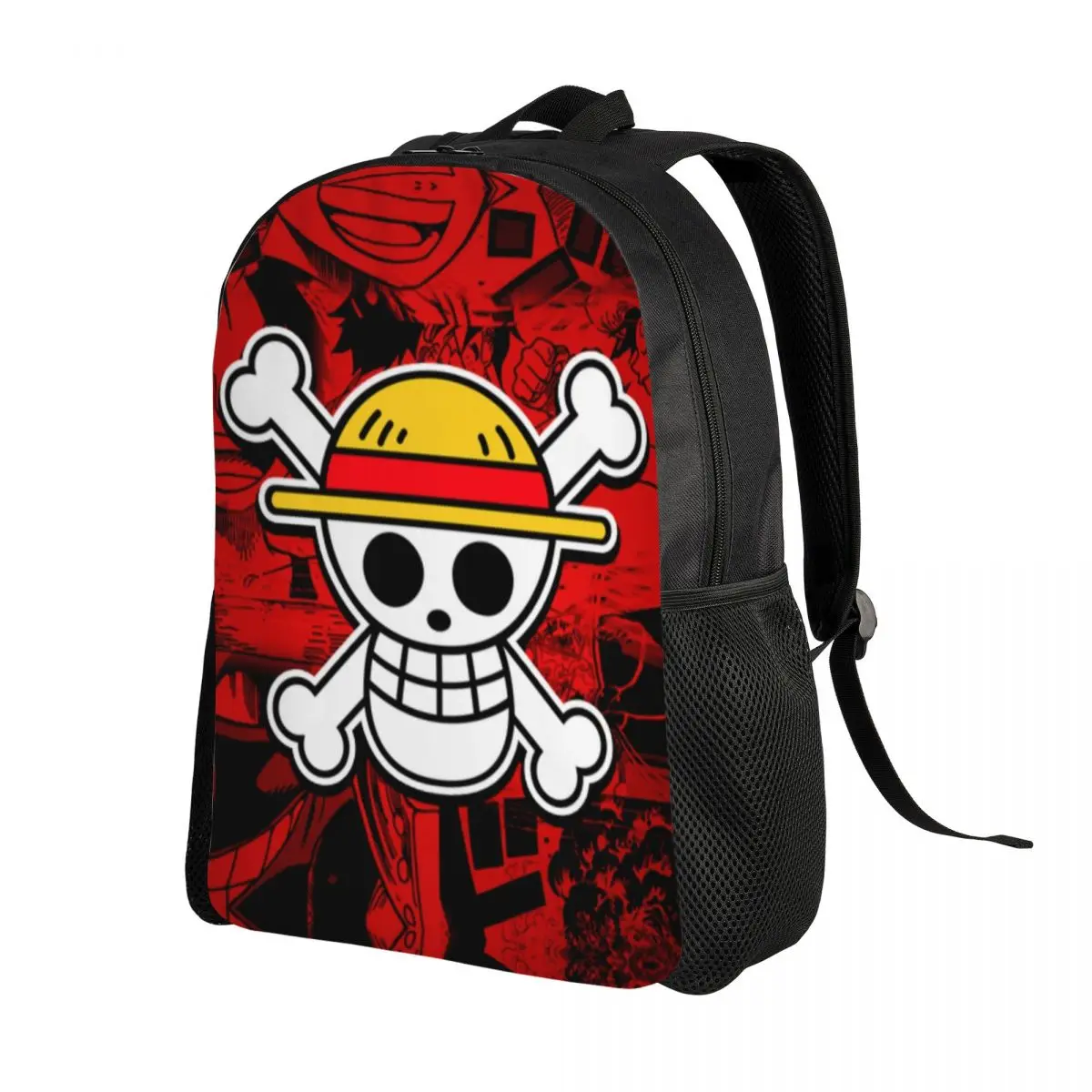 

Дорожный рюкзак Luffy с принтом обезьяны, пиратов, черепа, для мужчин и женщин, школьный рюкзак для компьютера, Аниме Манга, студенческий рюкзак для колледжа