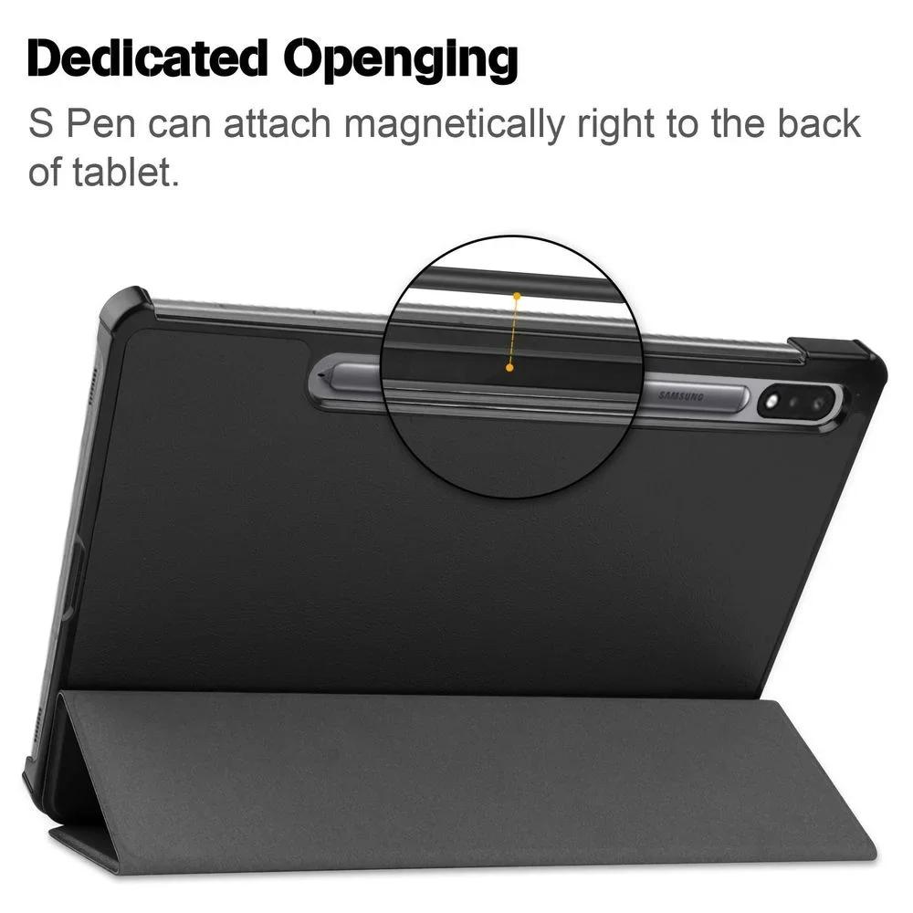Magnetic Trifold Stand Cover for 12.4 Inch Galaxy Tablets